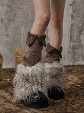 Y2K Button Leg Socks